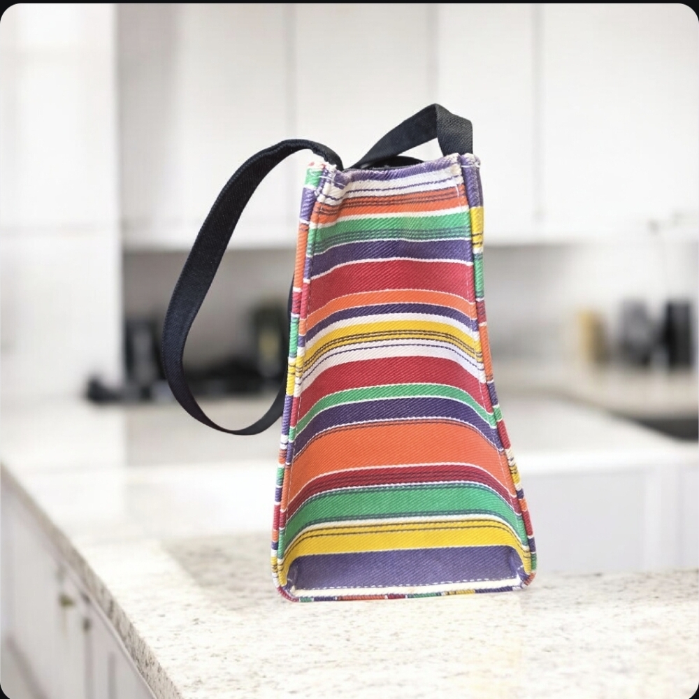 Kate Spade Vintage New York Striped Canvas Tote Bag. GUC - Picture 12 of 16